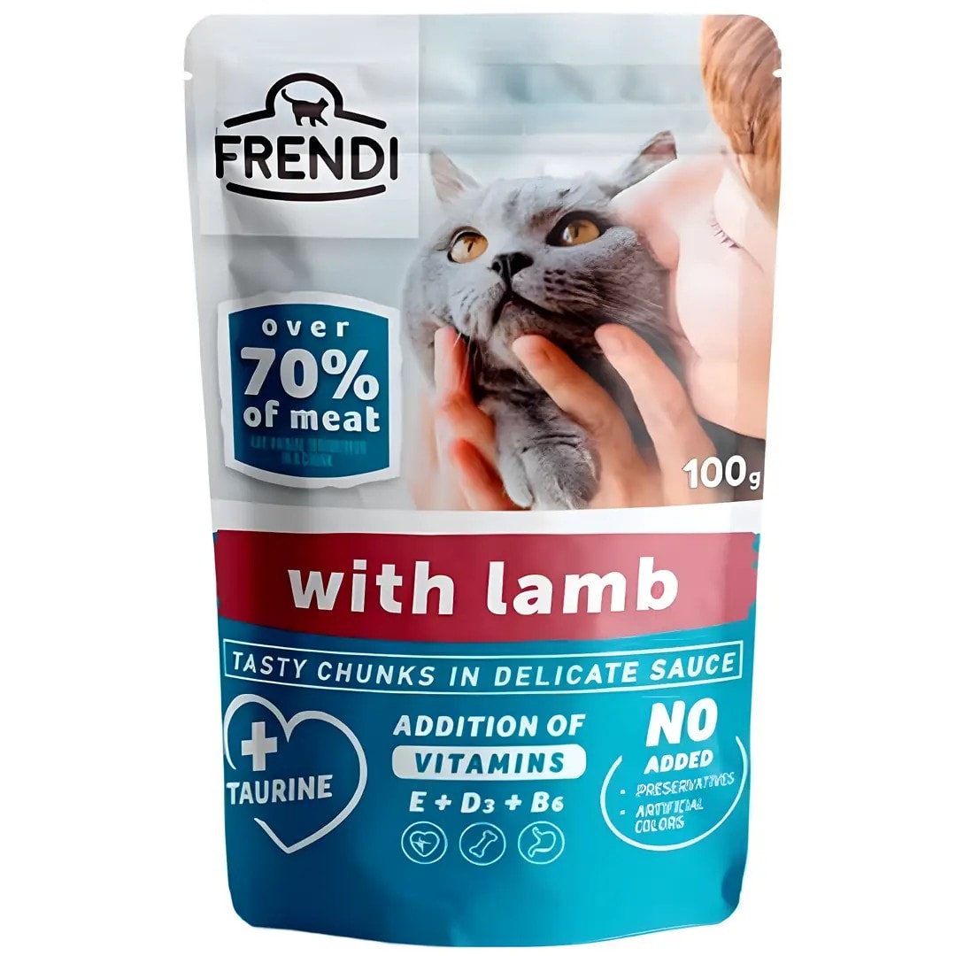 Frendi Kedi Konservesi Kuzu Etli Soslu 100 Gr